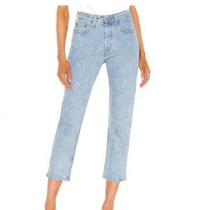 Levi’s 501 Cropped Jeans - High Rise Mom Fit - Size 32